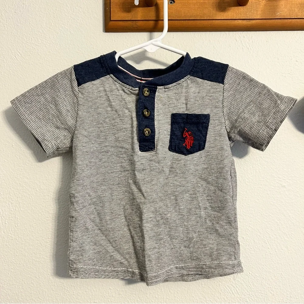 U.S. Polo Assn. Blue Shirt Bundle Size 2T